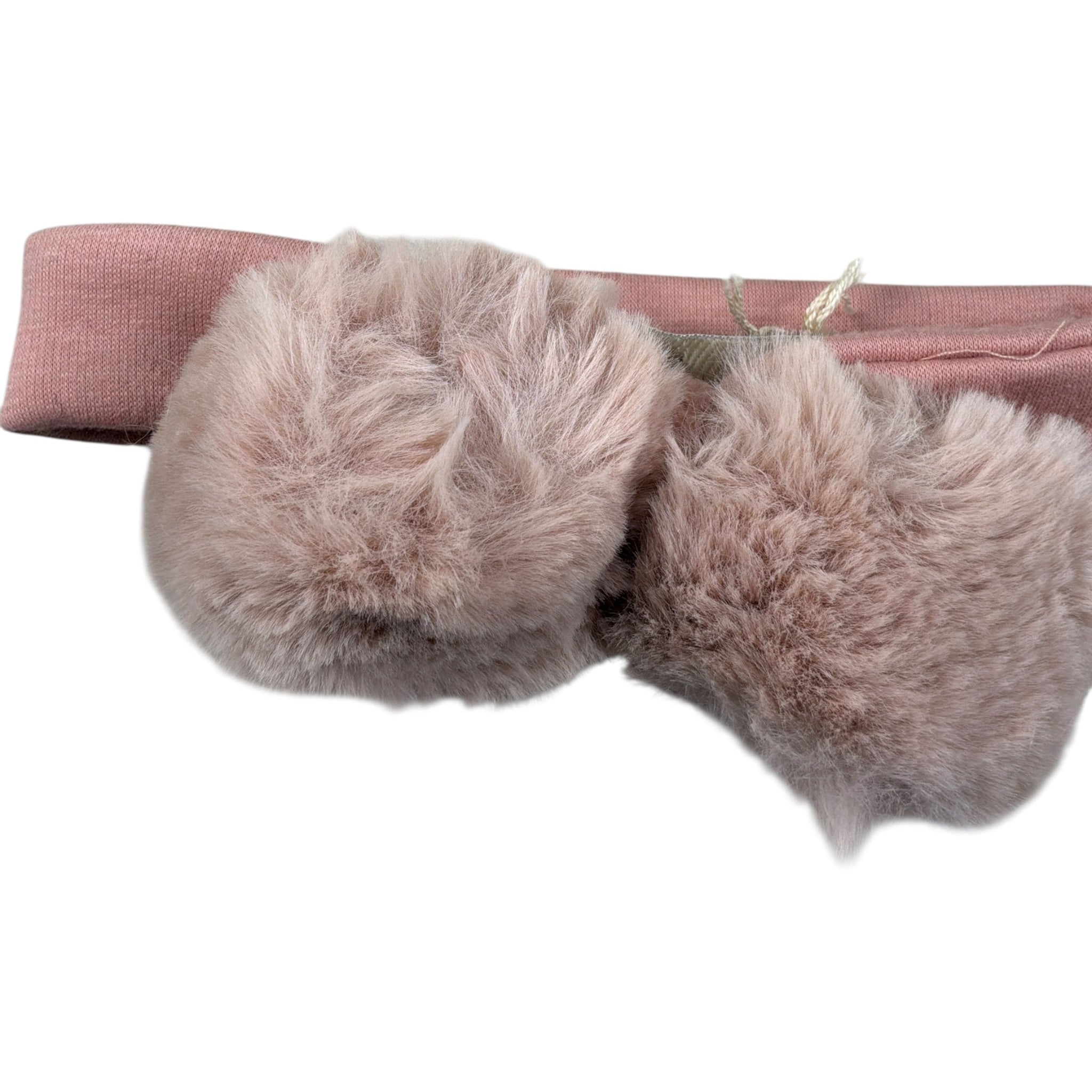 La Stupenderia Fascia tinta unita con Pon Pon Rosa per Neonata ABFA02 ROSA LA STUPENDERIA 
