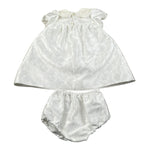 La Stupenderia Set Abito Cerimonia-Coulotte Bianco per Neonata CBAB02 BIANCO LA STUPENDERIA 