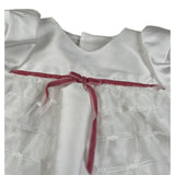La Stupenderia Abito Mezza Manica tinta unita con Culotte Bianco per Neonata CBAB54X BIANCO LA STUPENDERIA 