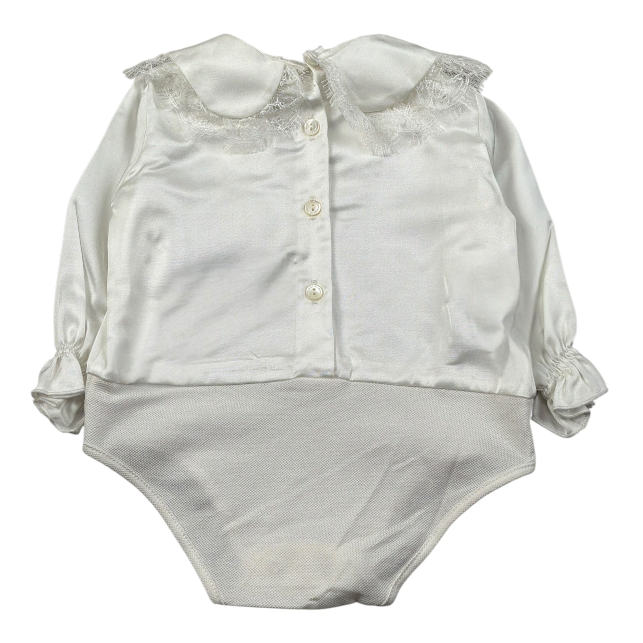 La Stupenderia Camicia Body Manica Lunga tinta unita Panna per Neonata CBBD52 PANNA LA STUPENDERIA 