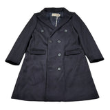 La Stupenderia Cappotto tinta unita Blu per Bambina CJGB23 BLU LA STUPENDERIA 