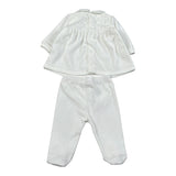 Lalalu' Completo 2Pz tinta unita Maglia-Ghettina Bianco per Neonata CPL7Q BIANCO LALALU' 