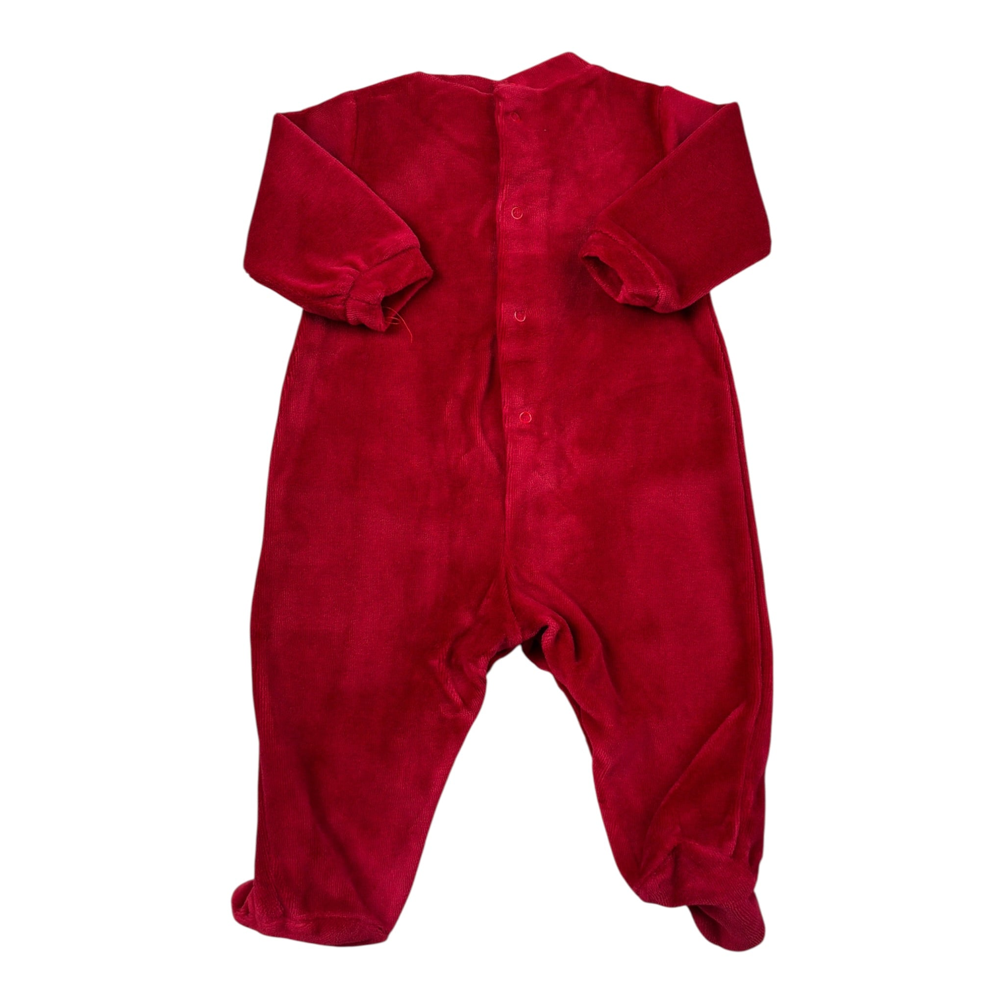 Lalalu' Tutina tinta unita con Stampa Rosso per Neonato TCL507Q ROSSO LALALU' 