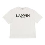 Lanvin T-Shirt tinta unita con Stampa Bianco per Bambino N30283 BIANCO LANVIN 