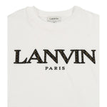 Lanvin T-Shirt tinta unita con Stampa Bianco per Bambino N30283 BIANCO LANVIN 
