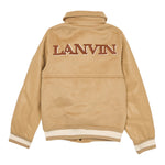 Lanvin Giubbino Modello College tinta unita con Logo Beige per Bambino N30307 BEIGE LANVIN 