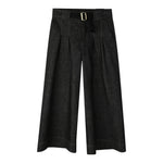 Lanvin Jeans tinta unita Modello Palazzo Nero per Bambina N30325 NERO LANVIN 