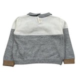 Le Bebe Maglia Bicolore con Colletto Panna/Grigio per Neonato LBB4702 PANNA/GRIGIO LE BEBE 