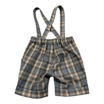 Le Bebe Bermuda Stampa Fantasia con Bretelle Grigio per Neonato LBB4774 GRIGIO LE BEBE 