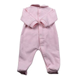 Le Bebe Tutina Manica Lunga tinta unita Rosa per Neonata LBG5374 ROSA LE BEBE 