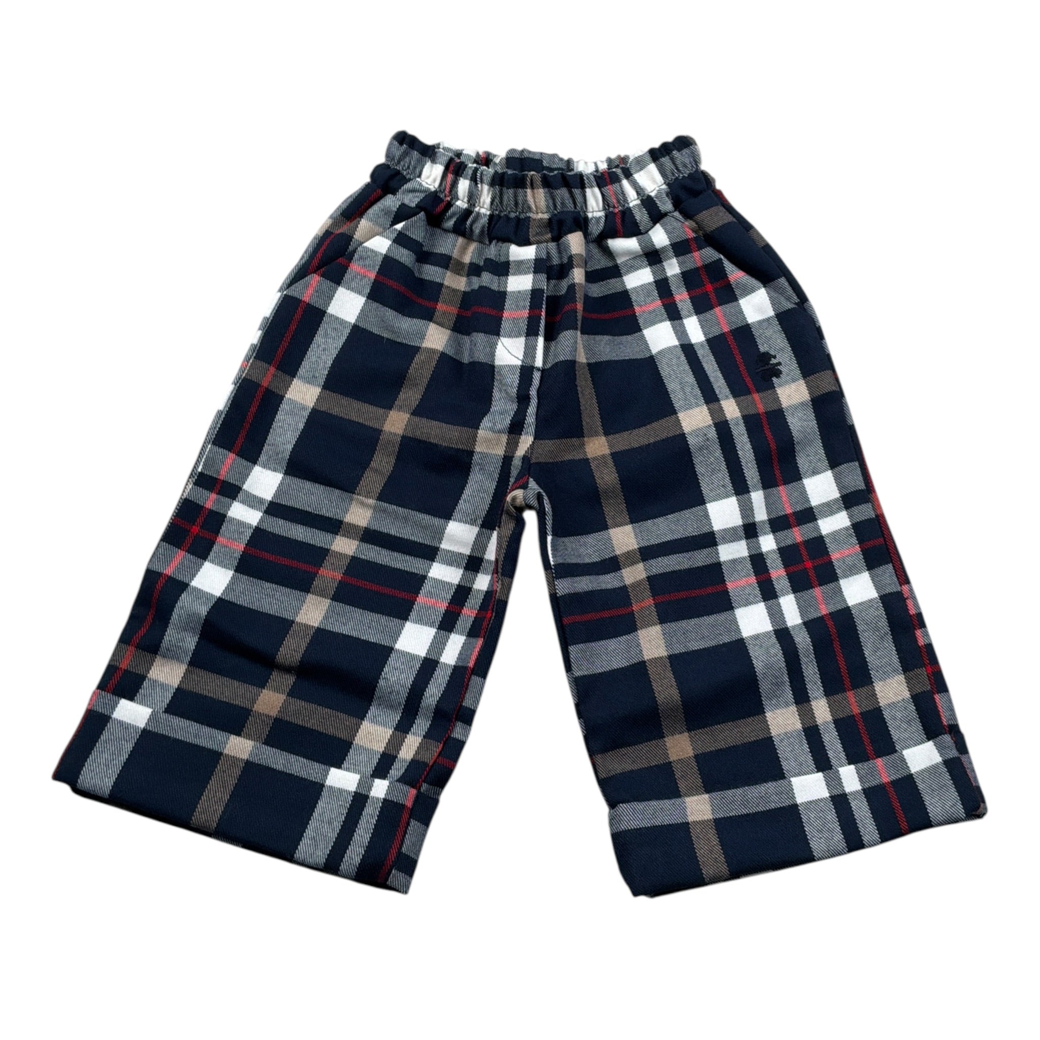 Le Bebe Pantalone Modello Palazzo Stampa Fantasia Blu per Neonata LBG5538 BLU LE BEBE 