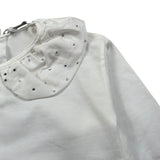 U+È Shirt Girocollo tinta unita con Colletto Bianco per Neonata UE1500 BIANCO U+è 