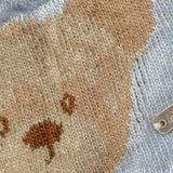 Le Bebe' Cappello tinta unita In Filo con Stampa Azzurro per Neonato LBB5101 AZZURRO LE BEBE' 