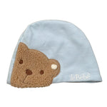 Le Bebe' Cappello tinta unita con Stampa Azzurro per Neonato LBB5126 AZZURRO LE BEBE' 