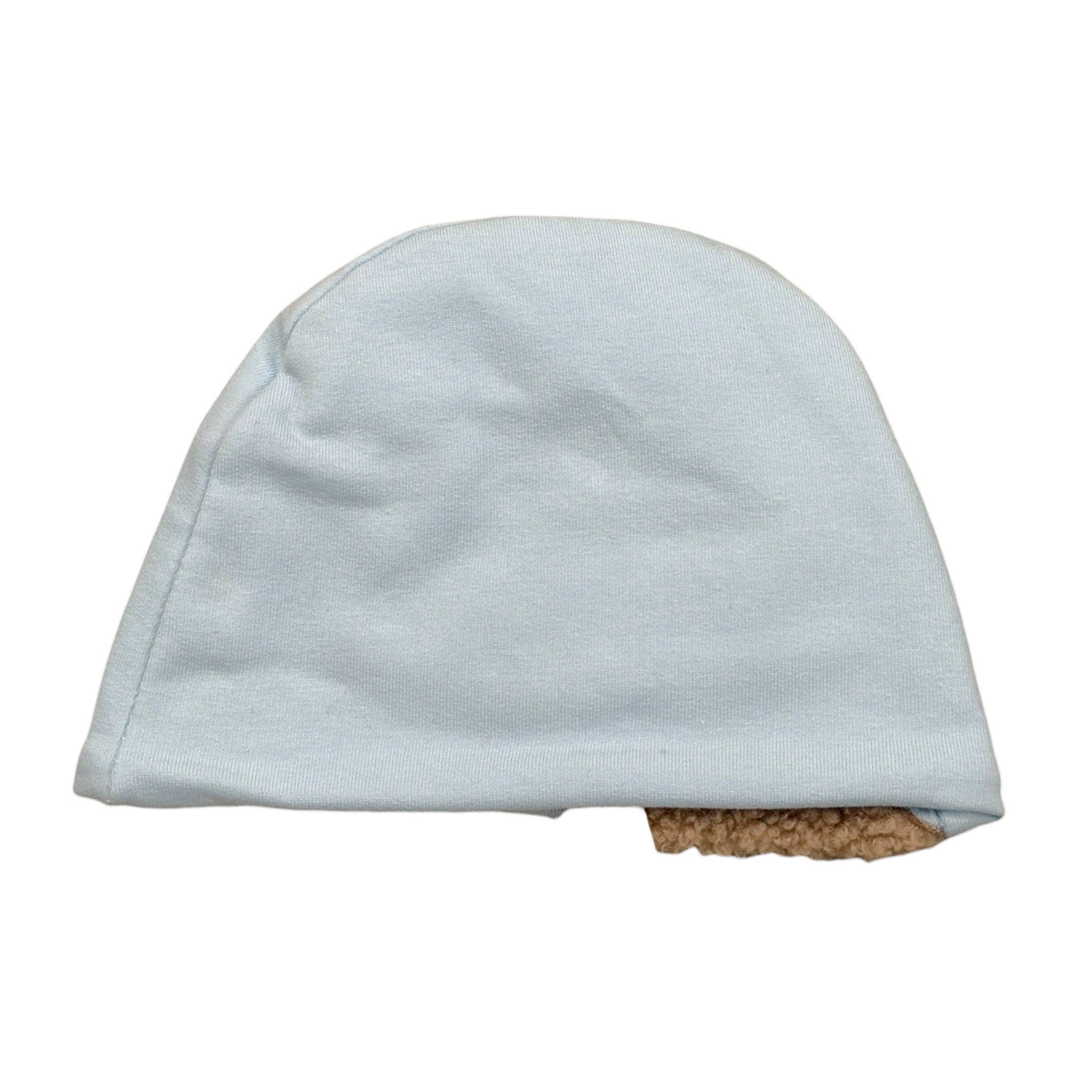 Le Bebe' Cappello tinta unita con Stampa Azzurro per Neonato LBB5126 AZZURRO LE BEBE' 