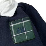 Le Bebe' Maglia tinta unita con Camicia Incorporata Blu per Neonato LBB5170 BLU LE BEBE' 