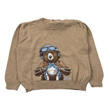 Le Bebe' Maglia Girocollo tinta unita con Ricami Beige per Bambino LBB5227J BEIGE LE BEBE' 