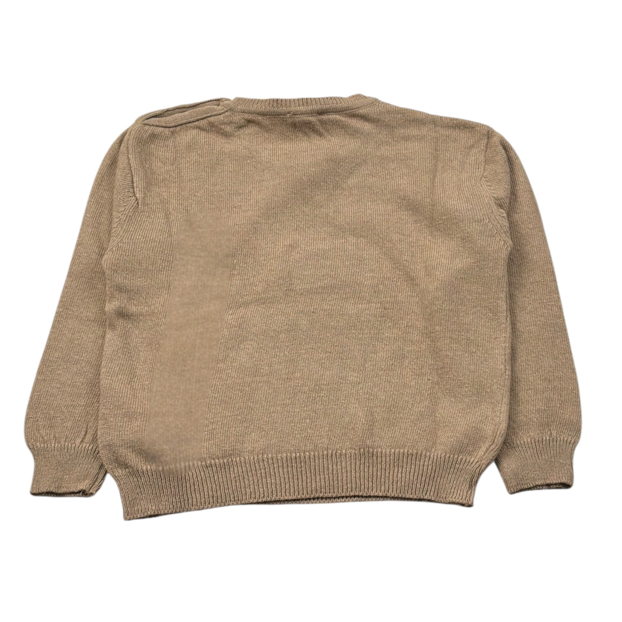 Le Bebe' Maglia Girocollo tinta unita con Ricami Beige per Bambino LBB5227J BEIGE LE BEBE' 