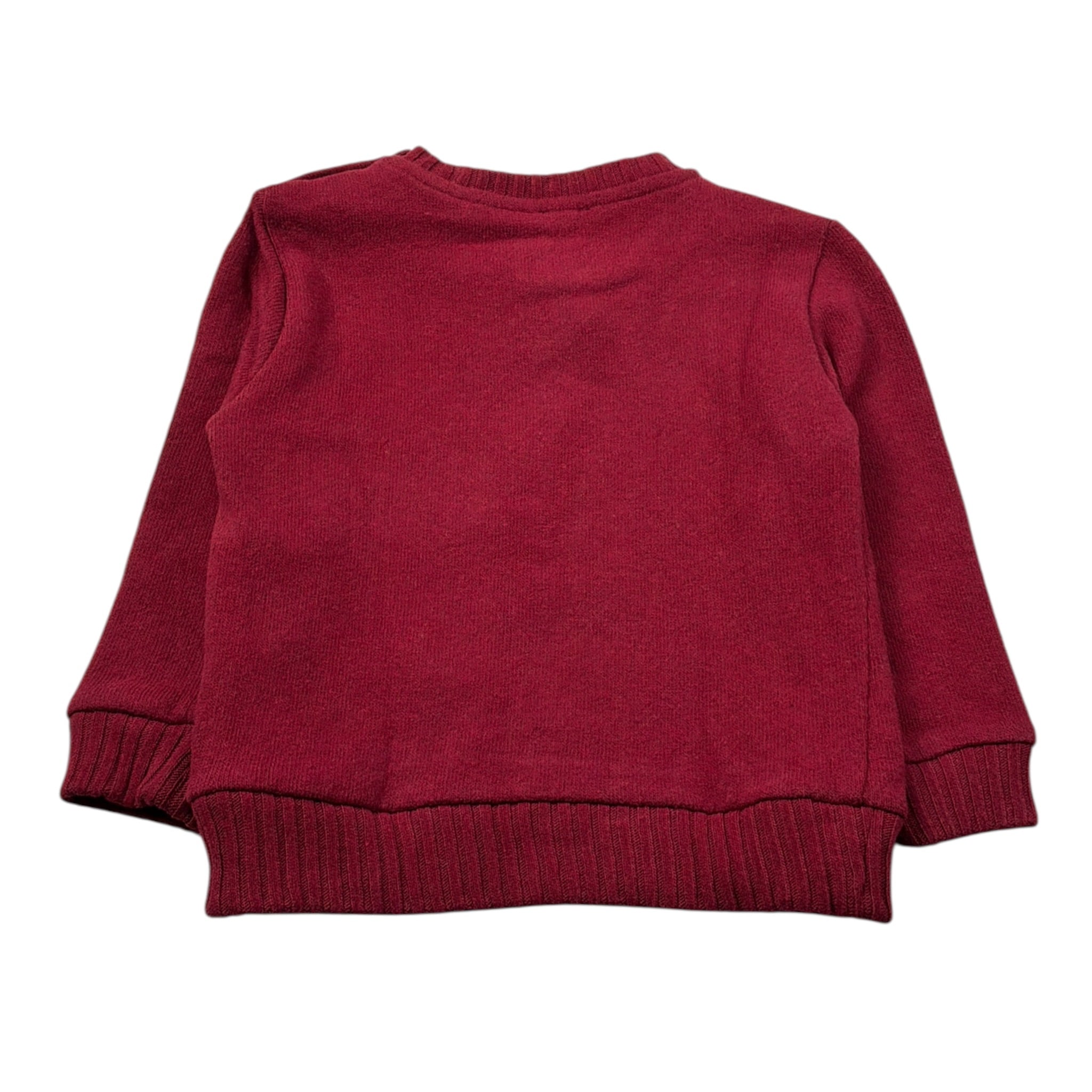 Le Bebe' Maglia Girocollo tinta unita con Stampa Bordeaux per Neonato LBB5249 BORDEAUX LE BEBE' 