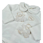 Le Bebe' Completo 2Pz Maglia-Ghettina Bianco per Neonato LBG5945 BIANCO LE BEBE' 