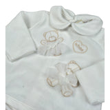 Le Bebe' Completo 2Pz Maglia-Ghettina Bianco per Neonato LBG5945 BIANCO LE BEBE' 