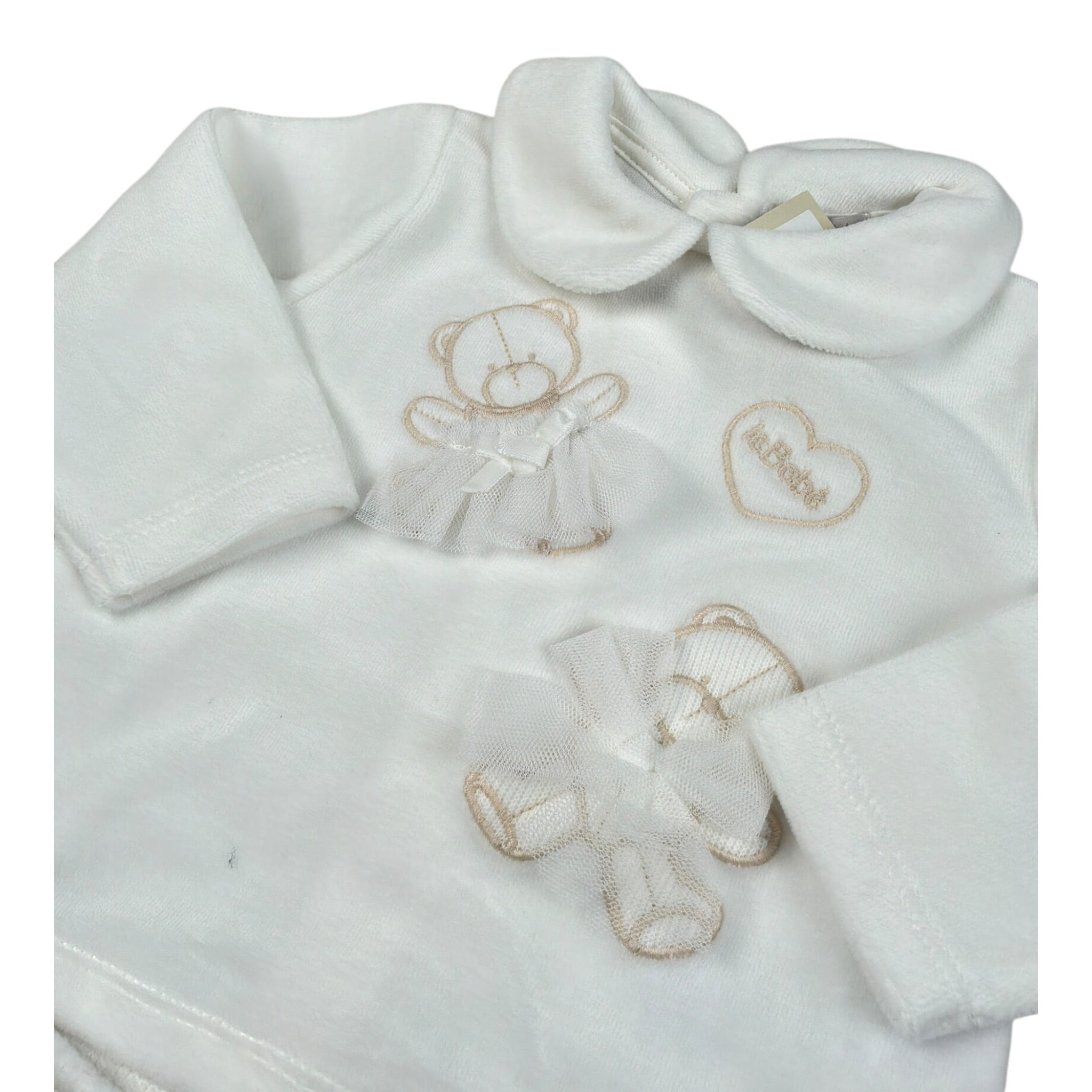 Le Bebe' Completo 2Pz Maglia-Ghettina Bianco per Neonato LBG5945 BIANCO LE BEBE' 