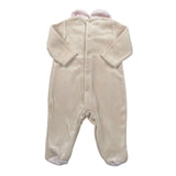 Le Bebe' Tutina tinta unita con Stampa In Velluto Beige per Neonata LBG5961X BEIGE LE BEBE' 