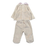 Le Bebe' Completo 2Pz Maglia-Ghettina In Velluto Beige per Neonata LBG5962 BEIGE LE BEBE' 