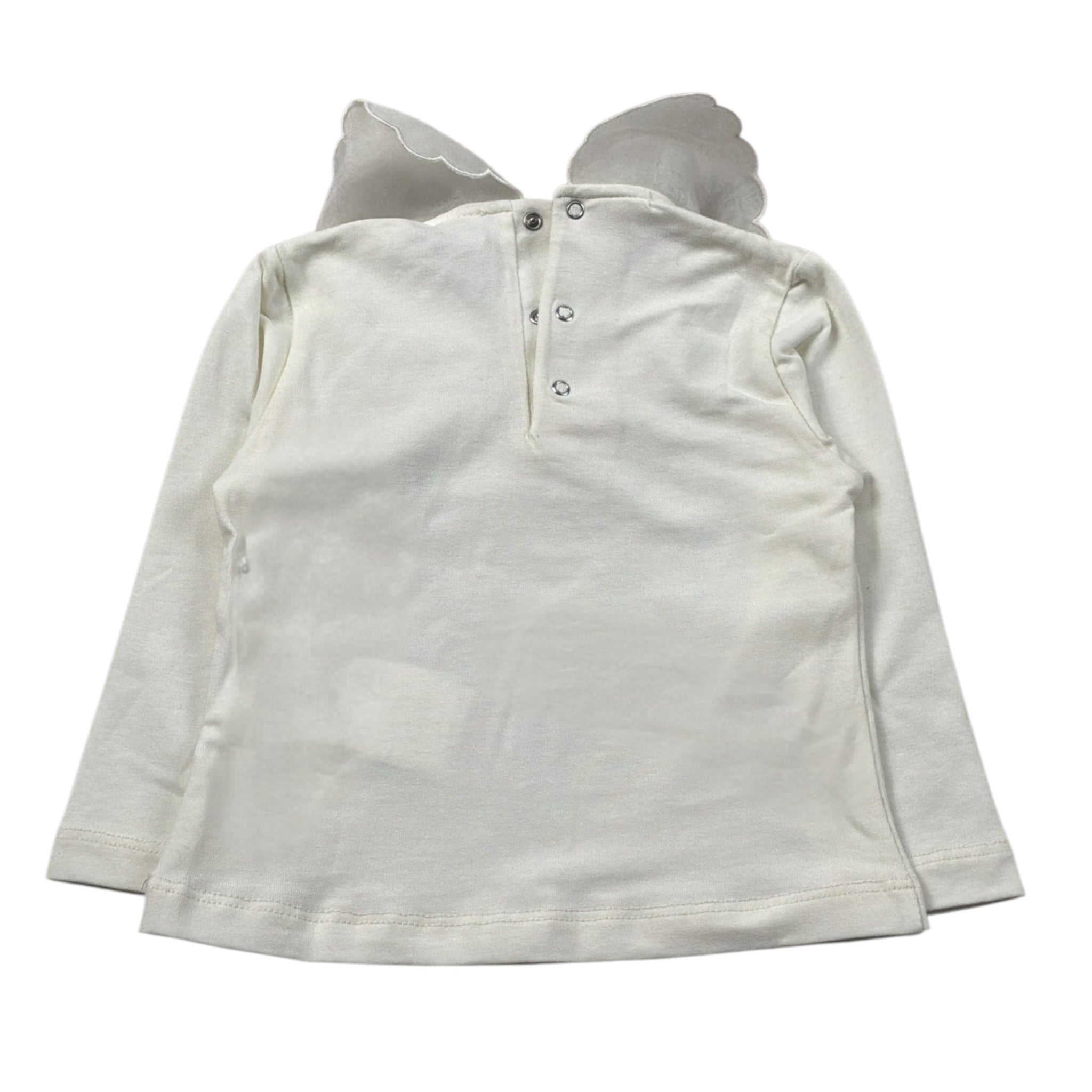 Le Bebe' Shirt tinta unita con Colletto Panna per Neonata LBG6012 PANNA LE BEBE' 