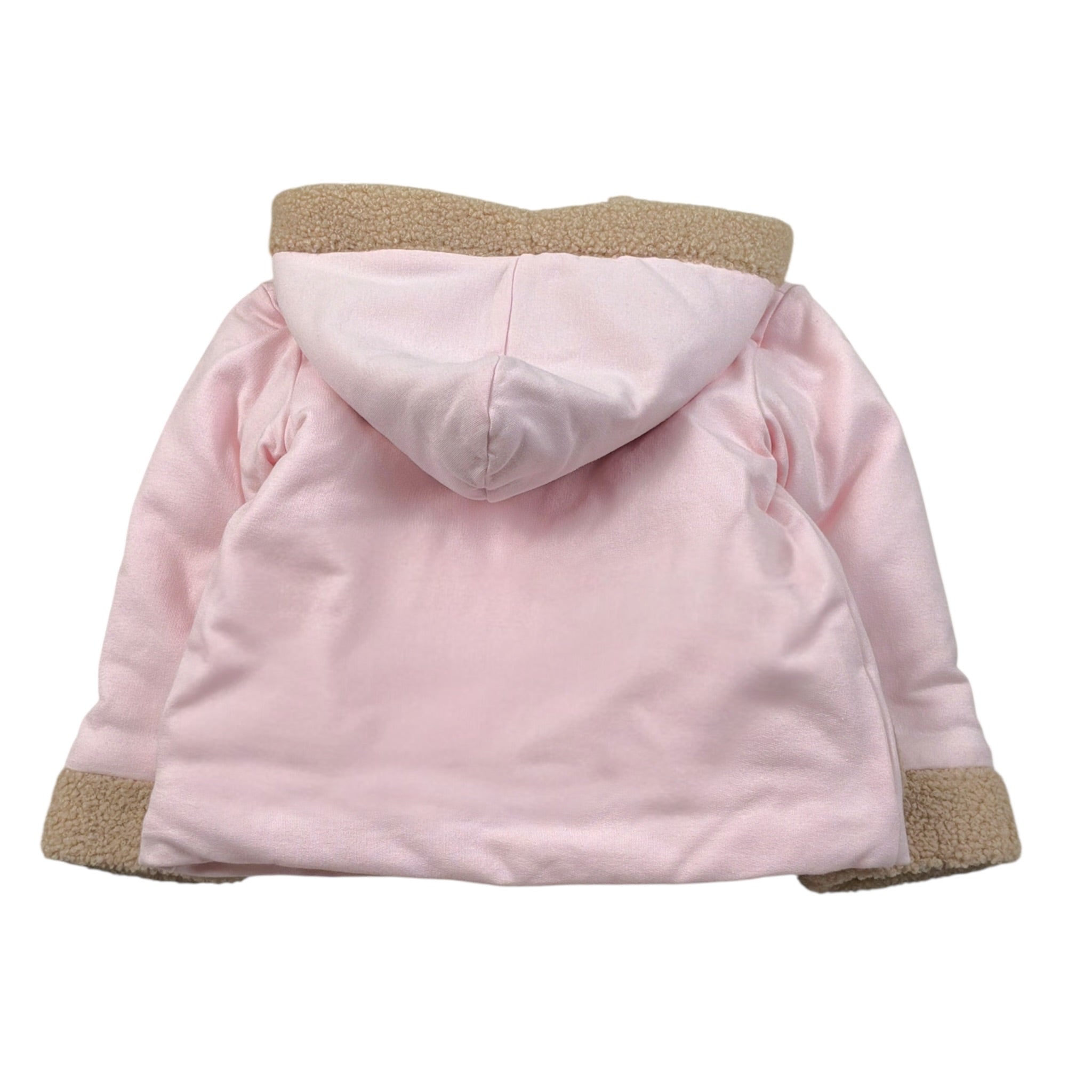 Le Bebe' Cappotto tinta unita con Cappuccio E Bottoni Rosa per Neonata LBG6019 ROSA LE BEBE' 