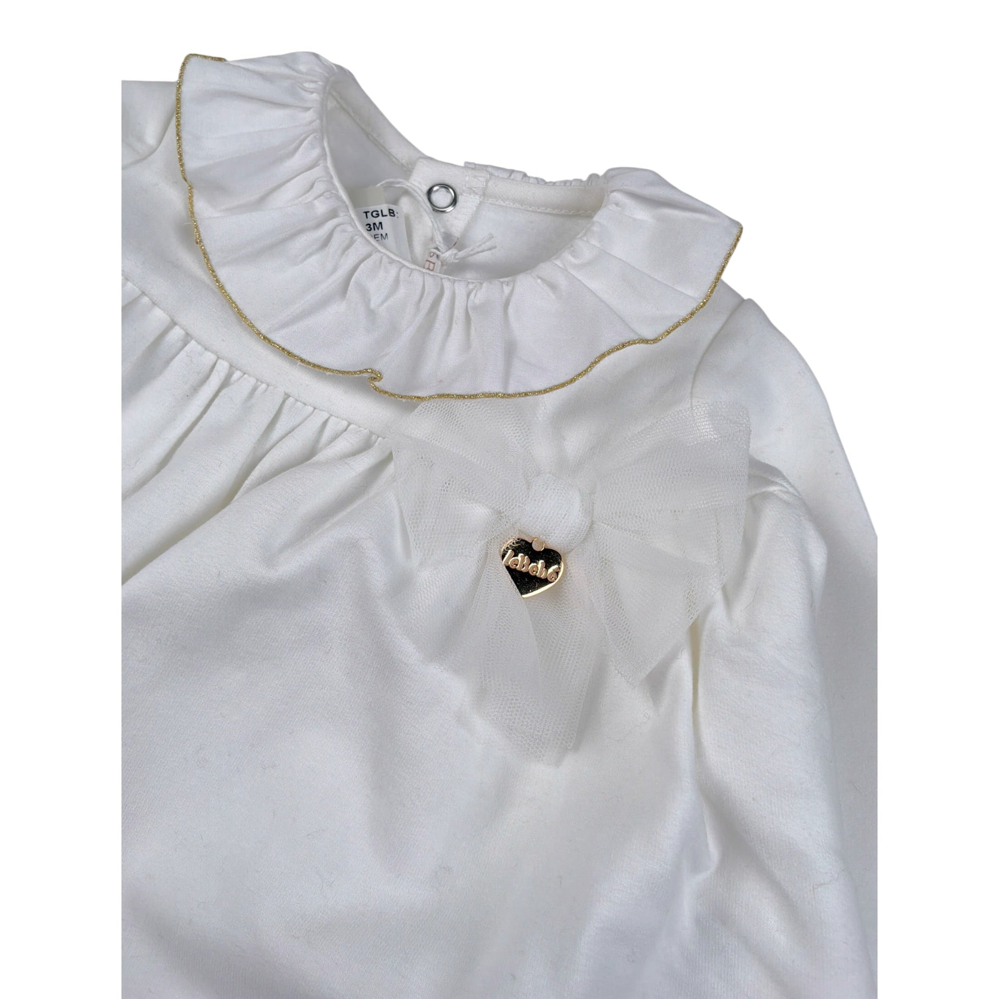 Le Bebe' Completo 2Pz Shirt-Coulotte Bianco per Neonata LBG6026 BIANCO LE BEBE' 