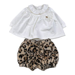 Le Bebe' Completo 2Pz Shirt-Coulotte Bianco per Neonata LBG6026 BIANCO LE BEBE' 