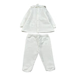 Le Bebe' Completo 2Pz Maglia-Ghettina tinta unita con Stampa Bianco per Neonata LBG6031 BIANCO LE BEBE' 