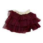 Le Bebe' Gonna tinta unita con Tulle Bordeaux per Neonata LBG6078 BORDEAUX LE BEBE' 