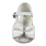Le Bebe' Ballerine tinta unita con Fiocco Bianco per Neonata LBG6192 BIANCO LE BEBE' 