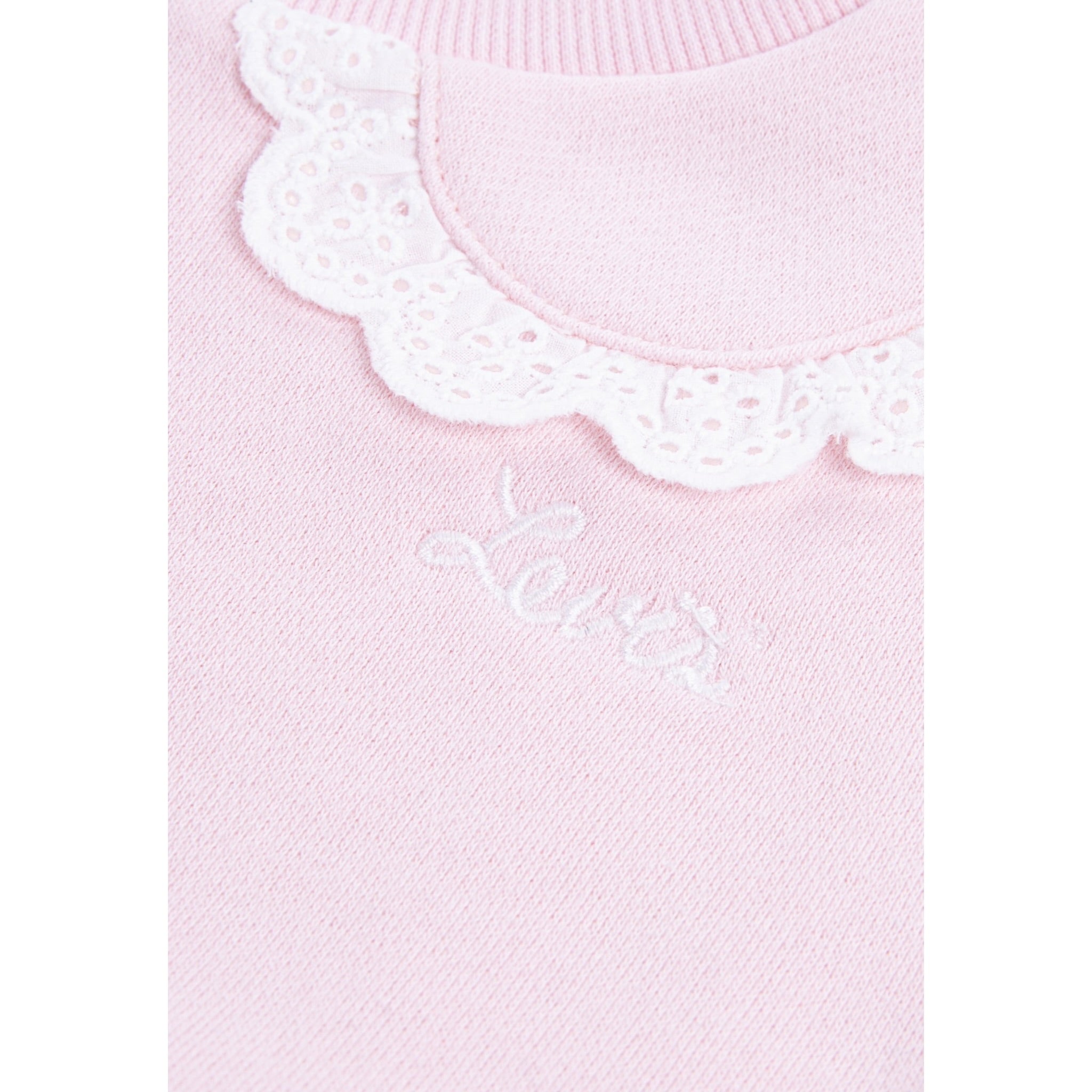 Levi'S Felpa tinta unita con Colletto Rosa per Neonata 1EN575X ROSA LEVI'S 
