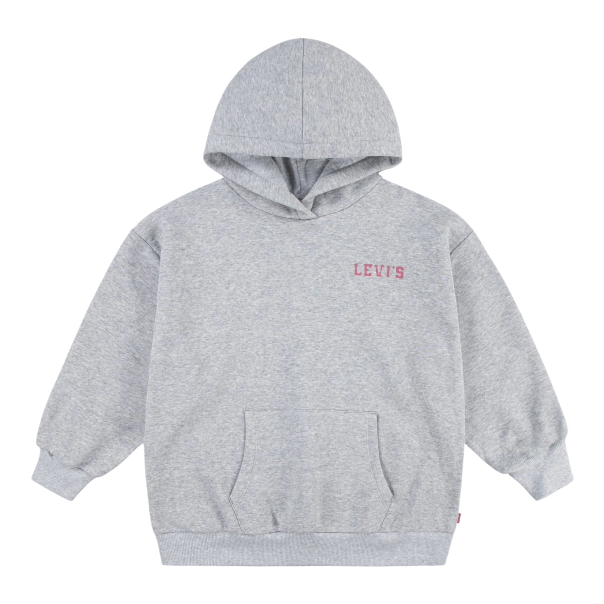 Levi'S Felpa Chiusa con Cappuccio tinta unita con Logo Grigio per Bambina 3EL076 GRIGIO LEVI'S 