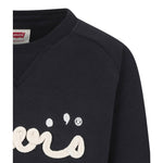 Levi'S Felpa Chiusa Girocollo con Stampa Nero per Bambina 4EL085 NERO LEVI'S 