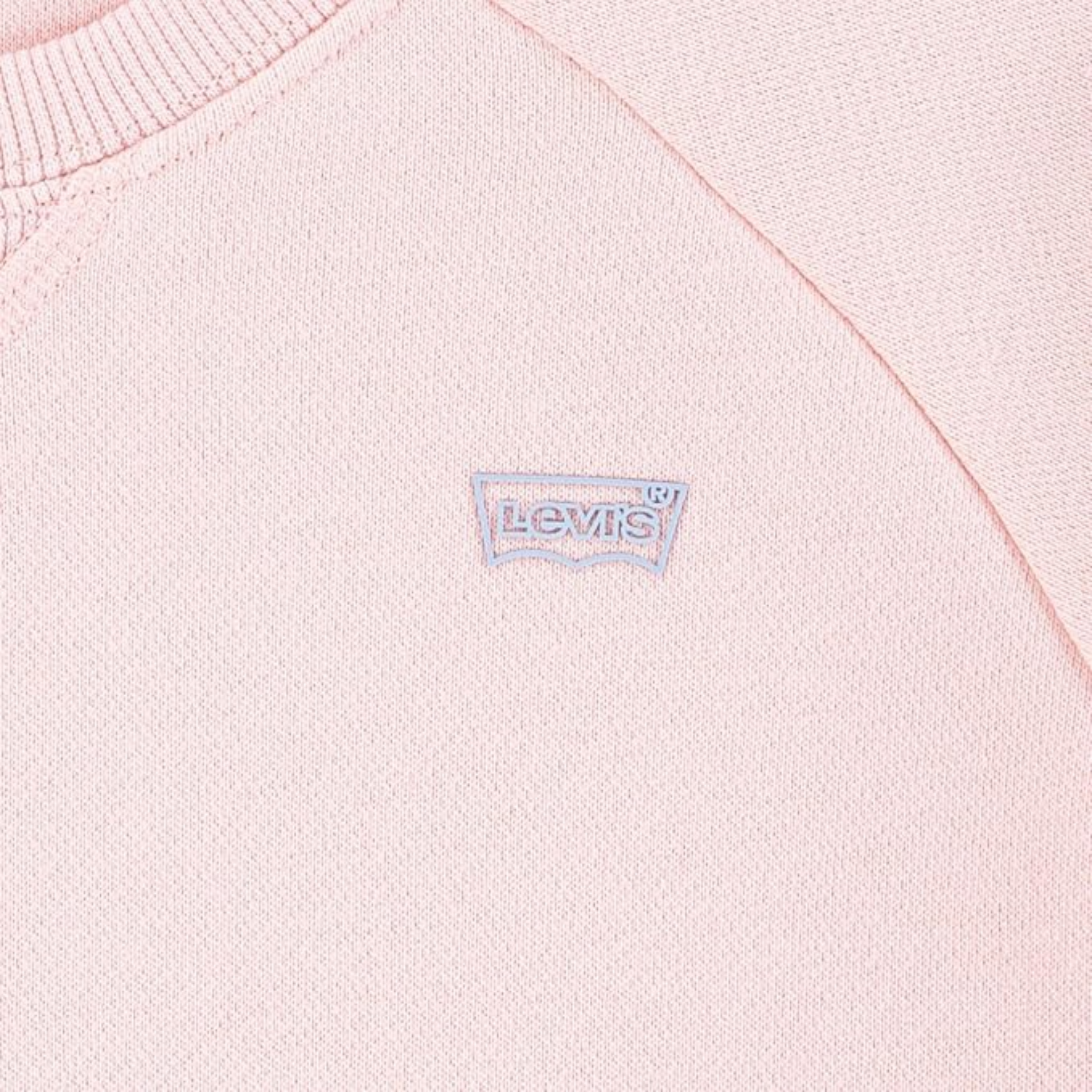 Levi'S Felpa tinta unita Girocollo con Logo Rosa per Bambina 4EM191 ROSA LEVI'S 