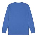 Levi'S Shirt Girocollo tinta unita con Logo Blu per Neonato 6E8646 BLU LEVI'S 
