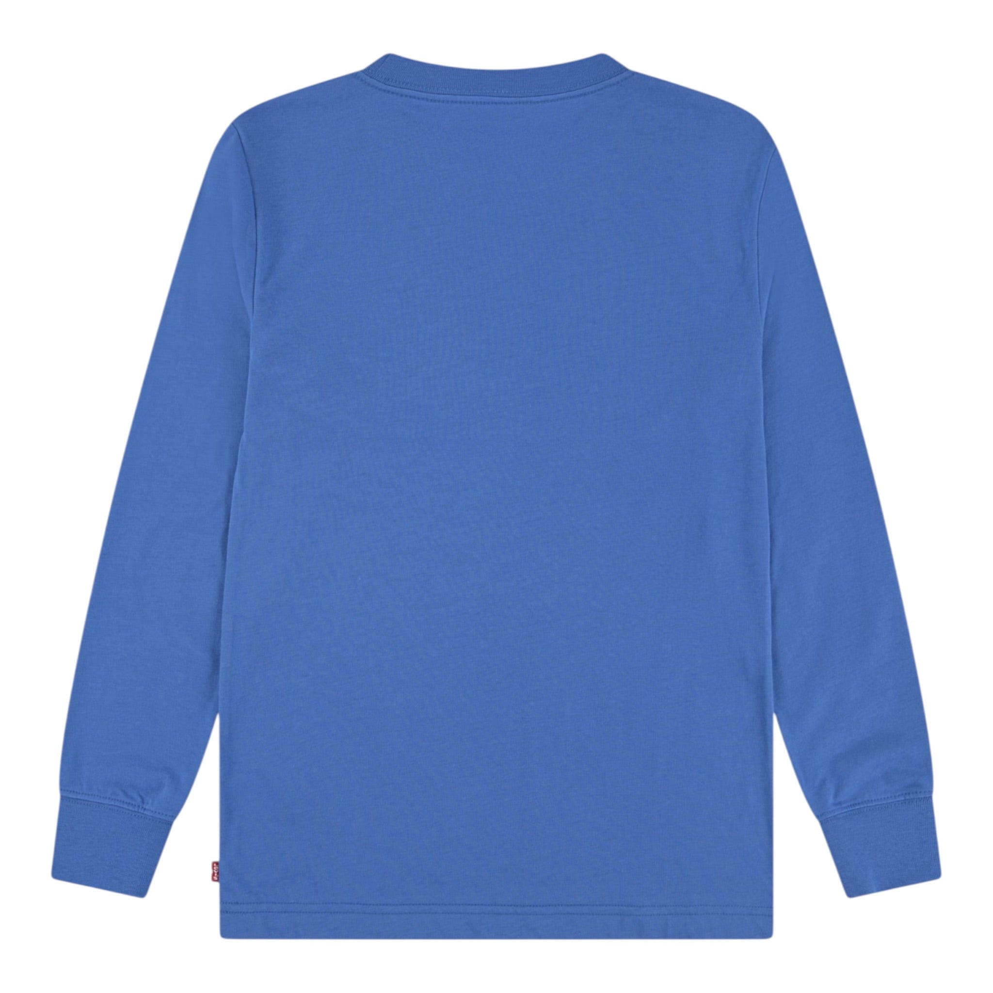 Levi'S Shirt Girocollo tinta unita con Logo Blu per Bambino 6E8646J BLU LEVI'S 