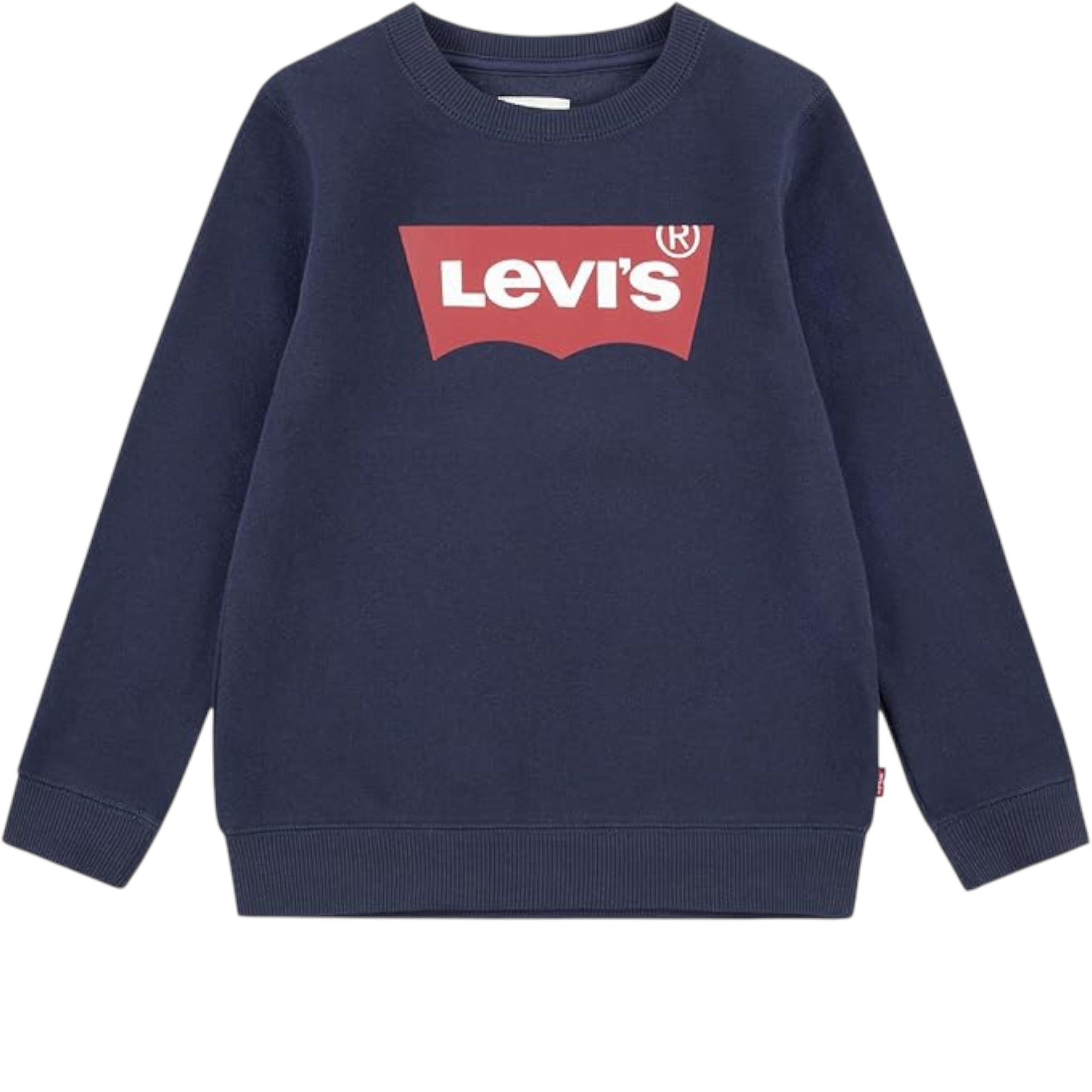 Levi'S Felpa Chiusa Girocollo con Logo tinta unita Blu per Bambino 6E9079 BLU LEVI'S 