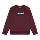 Levi'S Felpa Chiusa Girocollo con Logo tinta unita Bordeaux per Neonato 6E9079NX BORDEAUX LEVI'S 