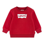 Levi'S Felpa Chiusa Girocollo con Logo tinta unita Rosso per Neonato 6E9079NX ROSSO LEVI'S 