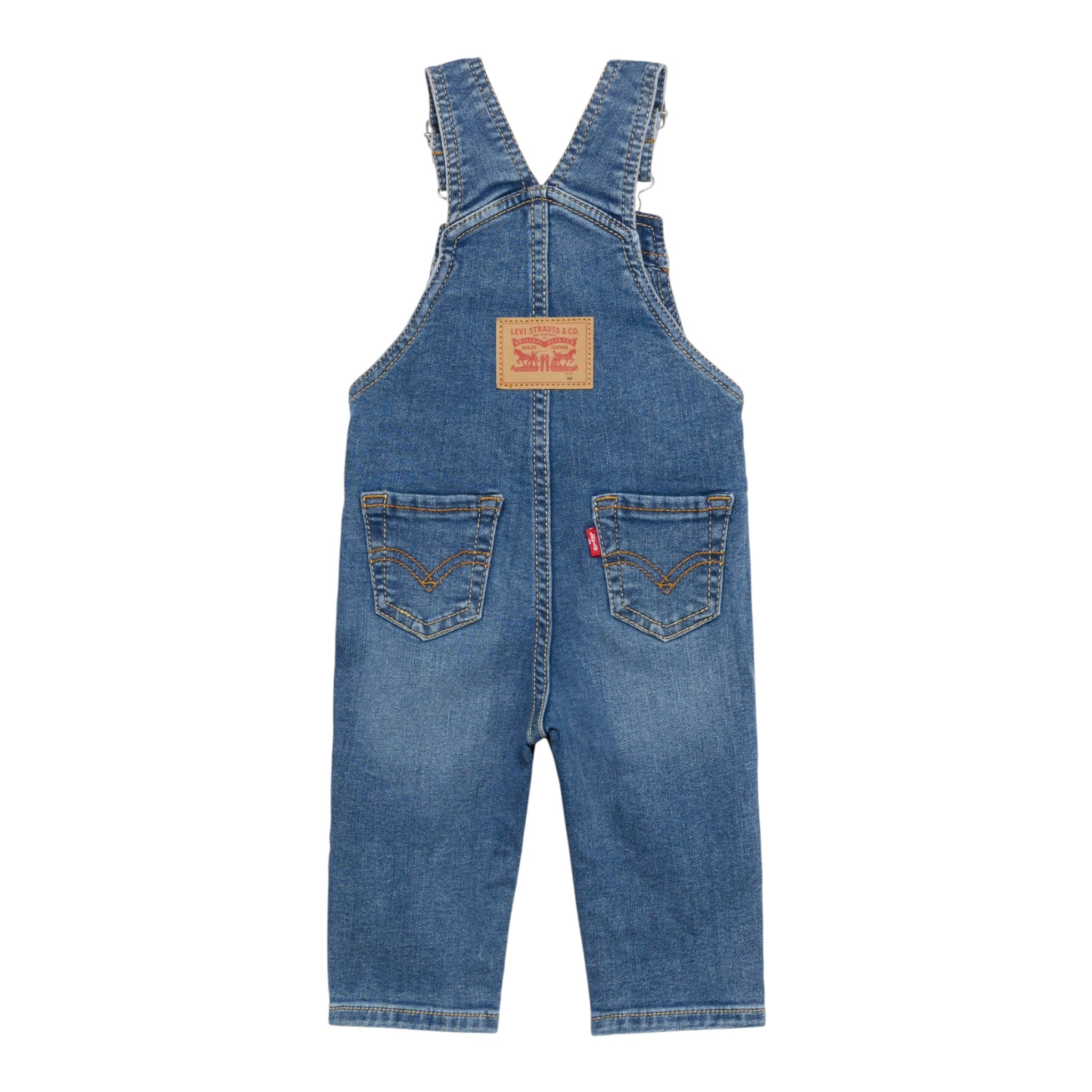 Levi'S Salopette In Denim tinta unita Blu per Bambino 6ED533J BLU LEVI'S 