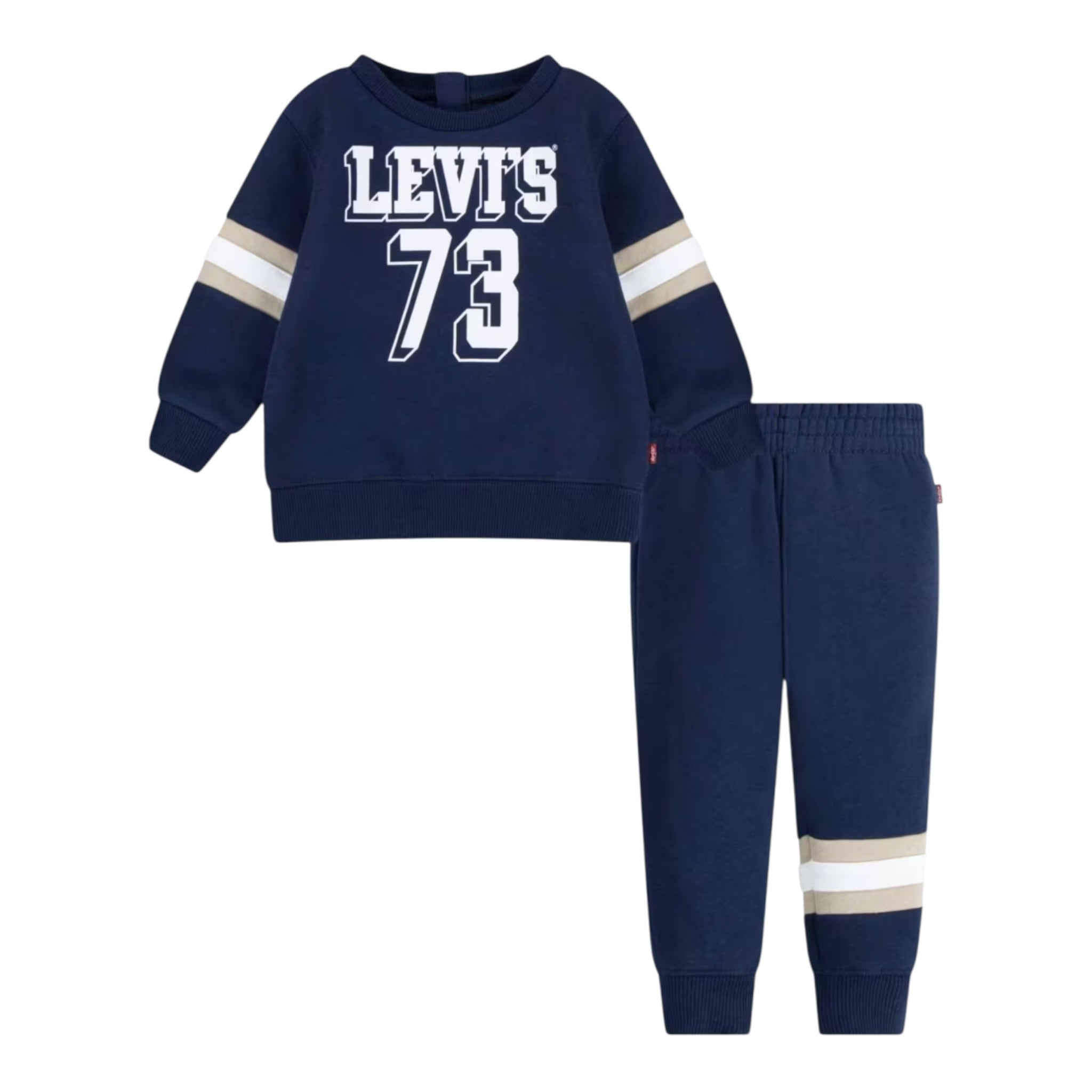 Levi'S Completo 2 Pezzi Felpa-Pantalone tinta unita Blu per Neonato 6EL310 BLU LEVI'S 