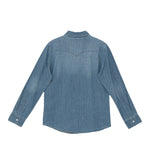 Levi'S Camicia In Denim tinta unita Blu per Bambino 6EM335J BLU LEVI'S 