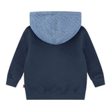 Levi'S Felpa Bicolore con Zip E Cappuccio Blu per Neonato 6EN725 BLU LEVI'S 