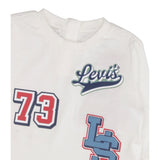 Levi'S Shirt Girocollo tinta unita con Stampe Bianco per Neonato 6EP011 BIANCO LEVI'S 