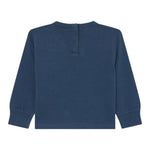 Levi'S Shirt Girocollo tinta unita con Logo Blu per Neonato 6EP410 BLU LEVI'S 